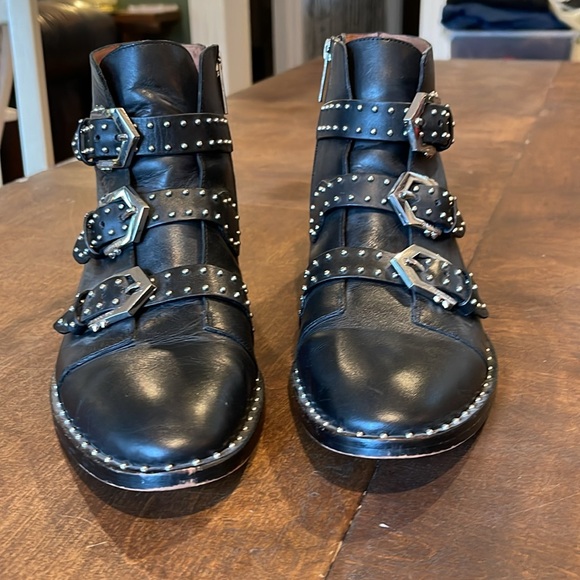 Leather Studded Boots - Picture 2 of 6